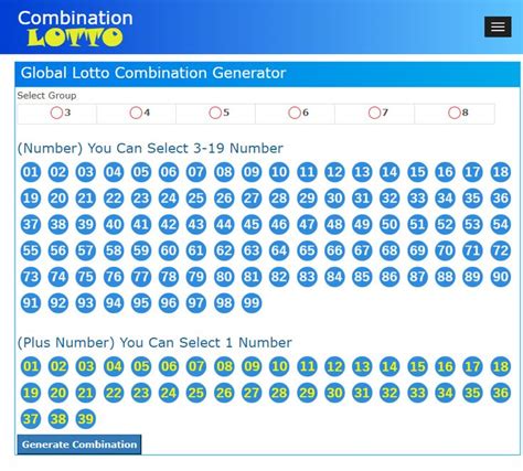 lottery combinations generator.